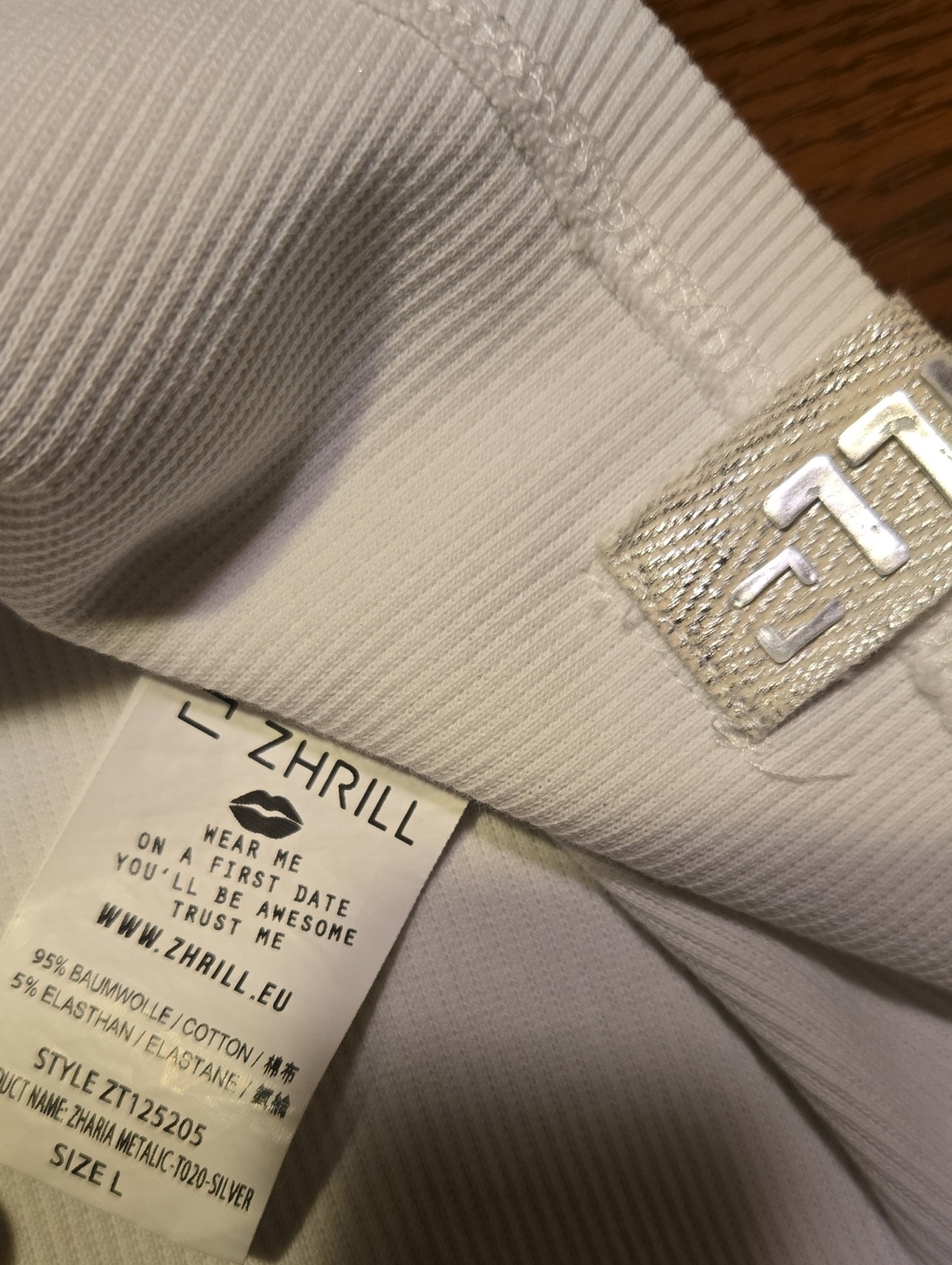 ZHRILL Metallic Ribbed Tank - Picture 2 of 10